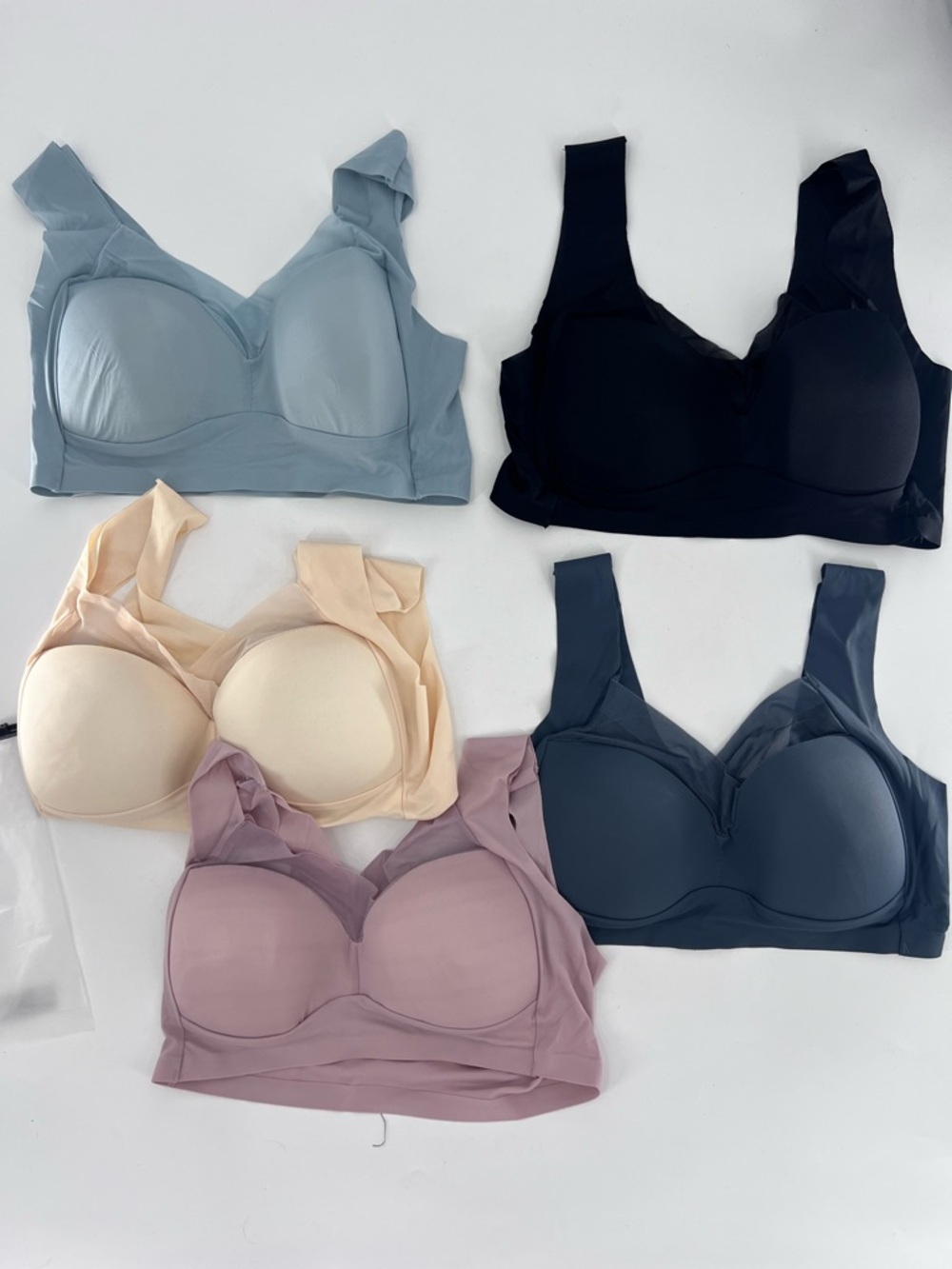 5pcs pack womens full coverage wireless new size XL - Picture 5 of 8